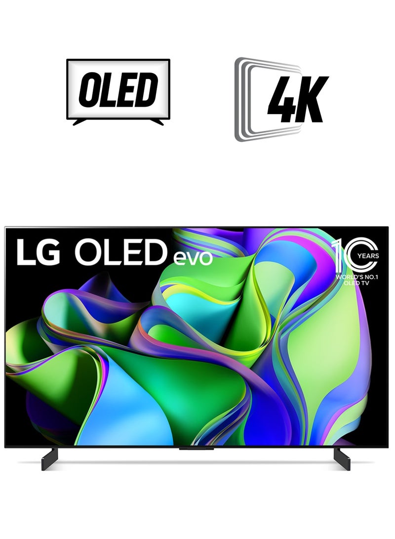 إل جي تلفزيون ذكي OLED Evo C3 65 بوصة 4K 2023 OLED65C36LA أسود OLED65C36LA  - Image 1