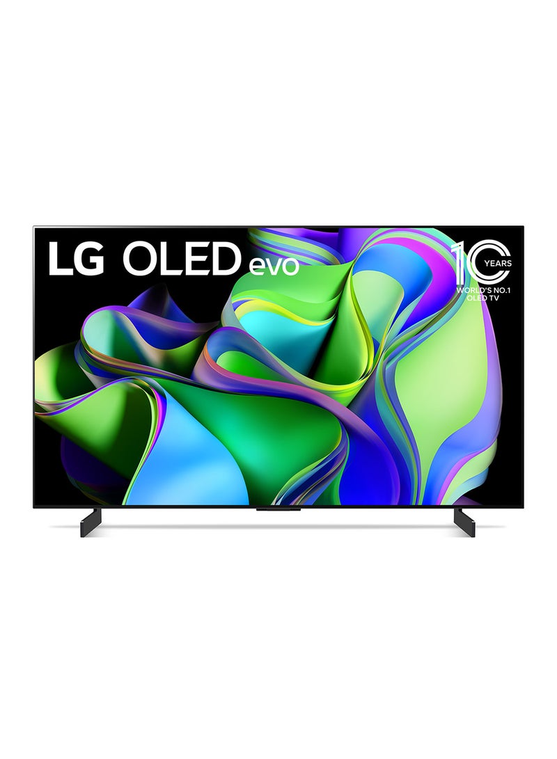 إل جي تلفزيون ذكي OLED Evo C3 65 بوصة 4K 2023 OLED65C36LA أسود OLED65C36LA - Image 1