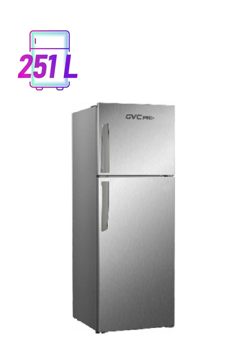 gvc pro Double Door Refrigerator GVRF-450 Silver