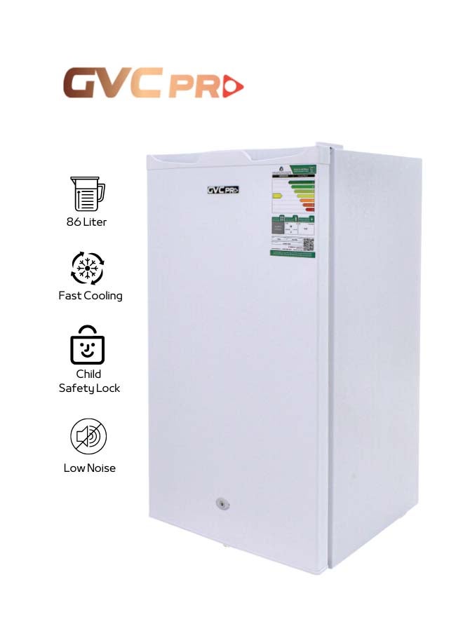 gvc pro Single Door Refrigerator 86 L GVCRF-140W White - Image 1
