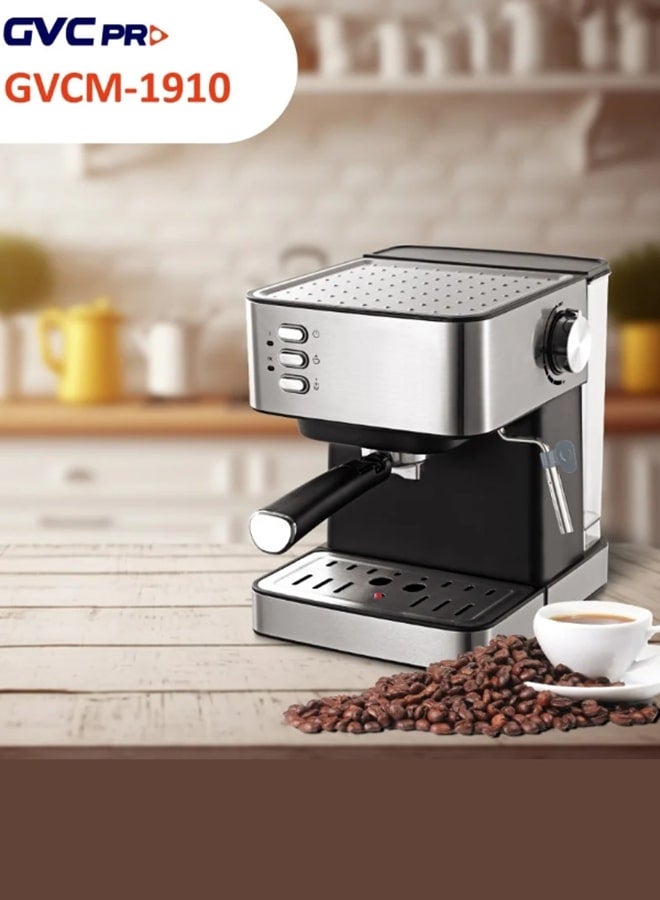 gvc pro Coffee Maker 1.6 L 850 W GVCM-1910 Silver  - Image 5