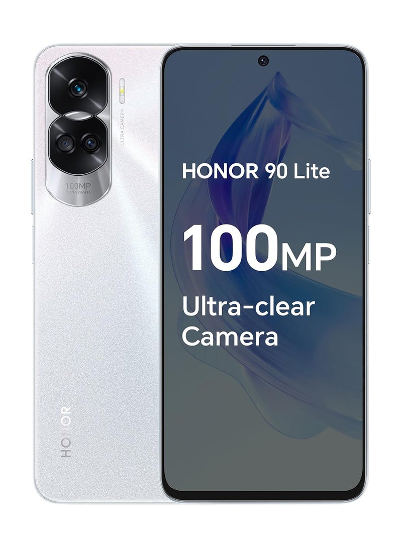 Honor 90 Lite Dual Sim Titanium Silver 8GB RAM 256GB 5G - Middle East Version  - Image 1
