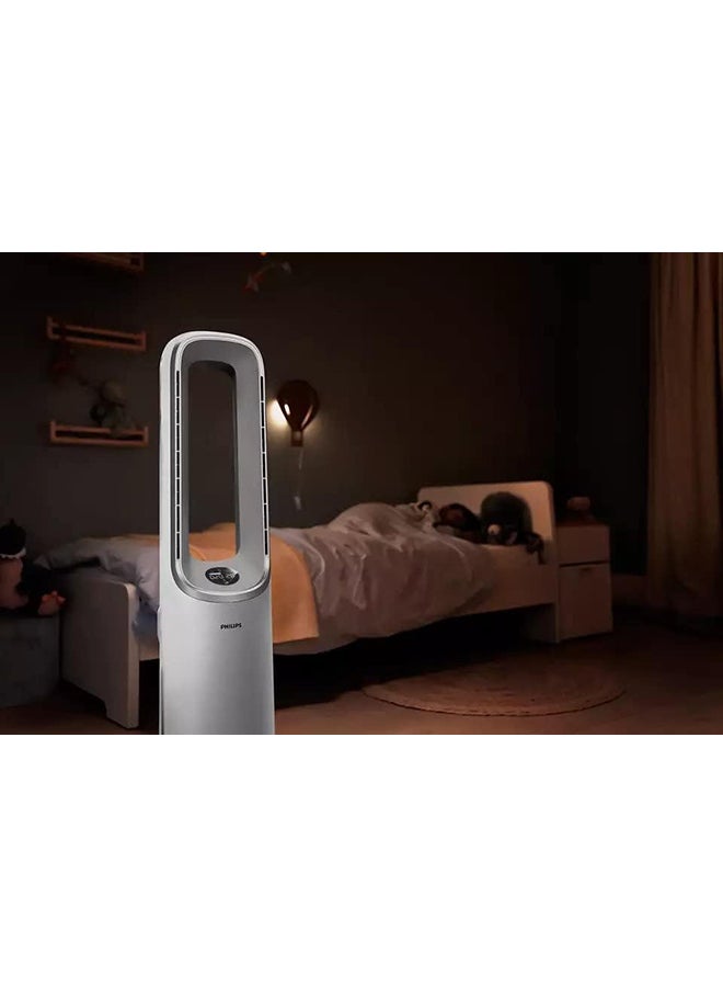 Philips - Air Performer 7000 series 2-in-1 Air Purifier and Fan AMF765/30 Cloud White/Light Grey - Image 1