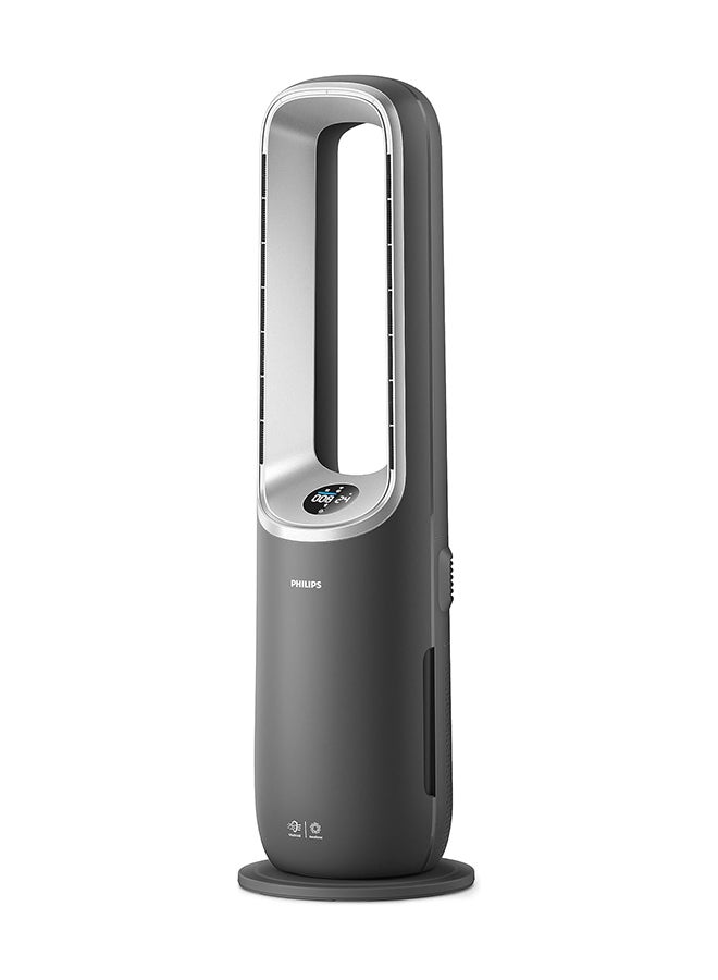 Philips - Air Performer 8000 Series 3-in-1 Air Purifier, Fan and Heater AMF870/35 Dark Grey/Silver - Image 1
