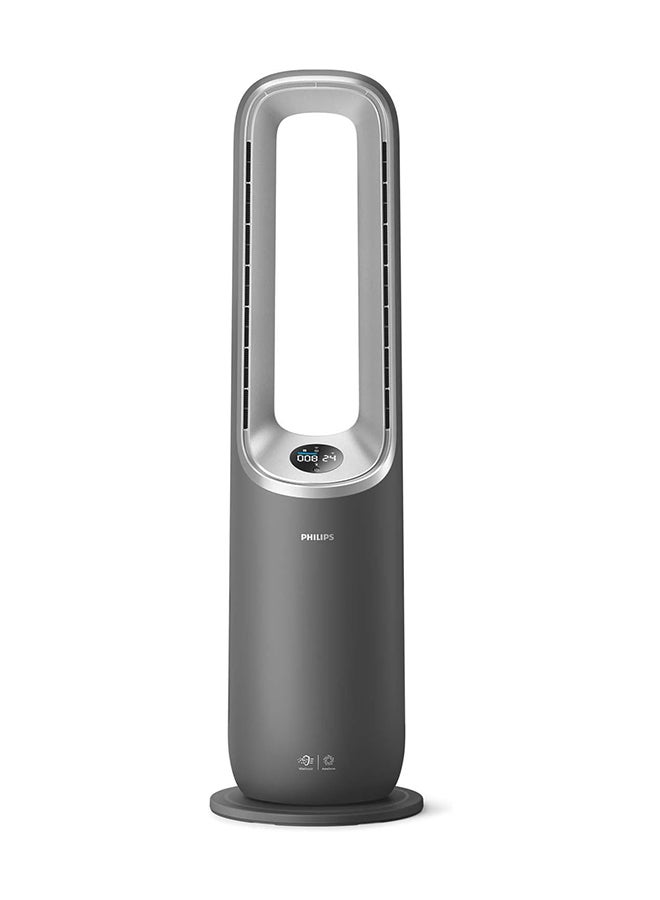 Philips - Air Performer 8000 Series 3-in-1 Air Purifier, Fan and Heater AMF870/35 Dark Grey/Silver - Image 1