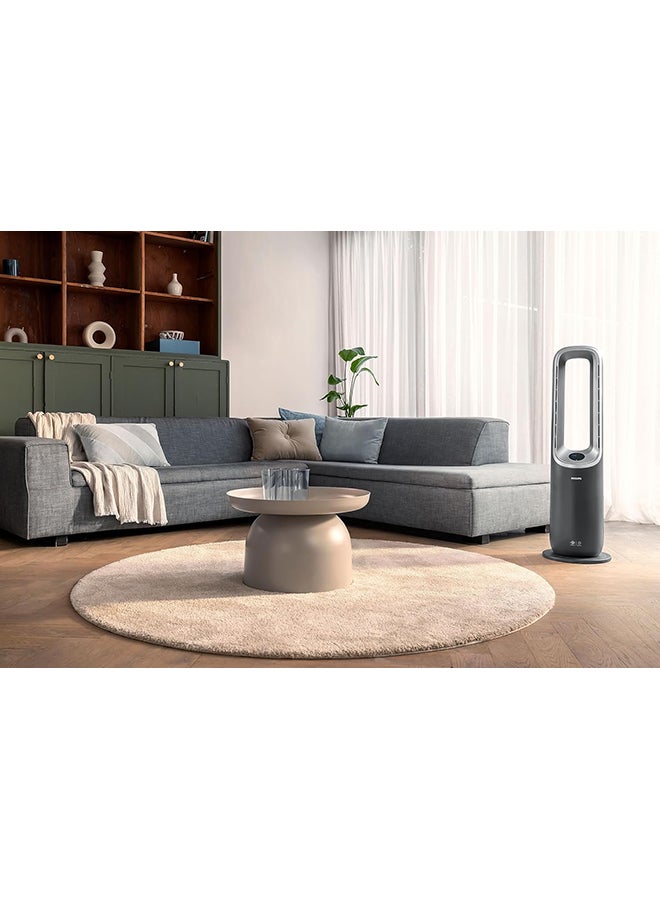 Philips - Air Performer 8000 Series 3-in-1 Air Purifier, Fan and Heater AMF870/35 Dark Grey/Silver - Image 1