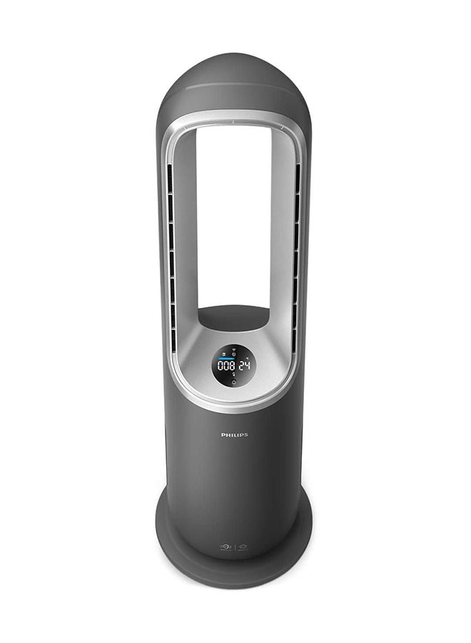 Philips - Air Performer 8000 Series 3-in-1 Air Purifier, Fan and Heater AMF870/35 Dark Grey/Silver - Image 1