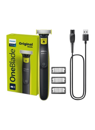 OneBlade QP2724/10,Trim, Edge & Shave Any Length of Hair,3 Stubble Combs, Dual-Sided Blade,Wet & Dry Use, 45min Cordless Use Black & Lime - pnsku/N53416832A/45/_/1728026458/2ac1c7ee-fc21-45e1-a68d-90b4d88e8f98