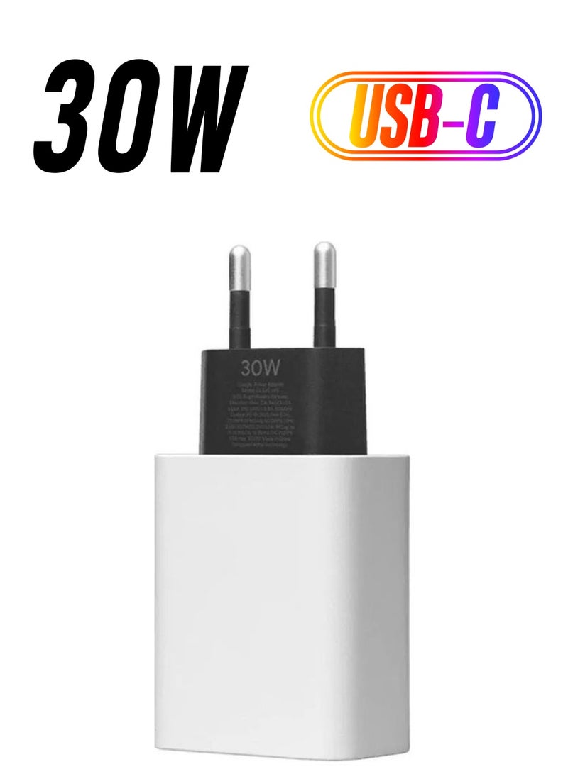 MARGOUN Google 30W USB C Fast Charger 2 Pins Charger White  - Image 1