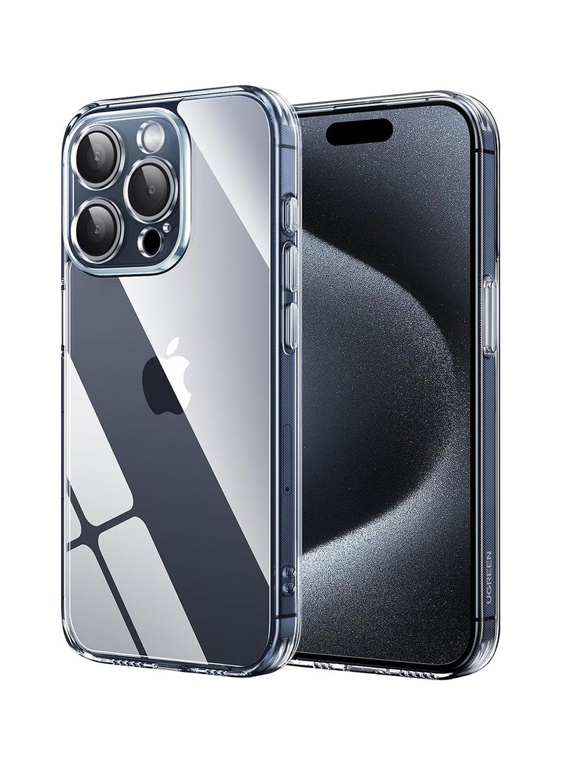 Ugreen iPhone 15 Pro Case Clear 6.1 inch【Anti-Yellowing】【 Mil-Grade Anti-Drop】iPhone 15 Pro Cover Transparent, Slim Crystal iPhone 15  Pro Case, Full Coverage Lens Protection, Shockproof Anti-Scratch Clear  - Image 1