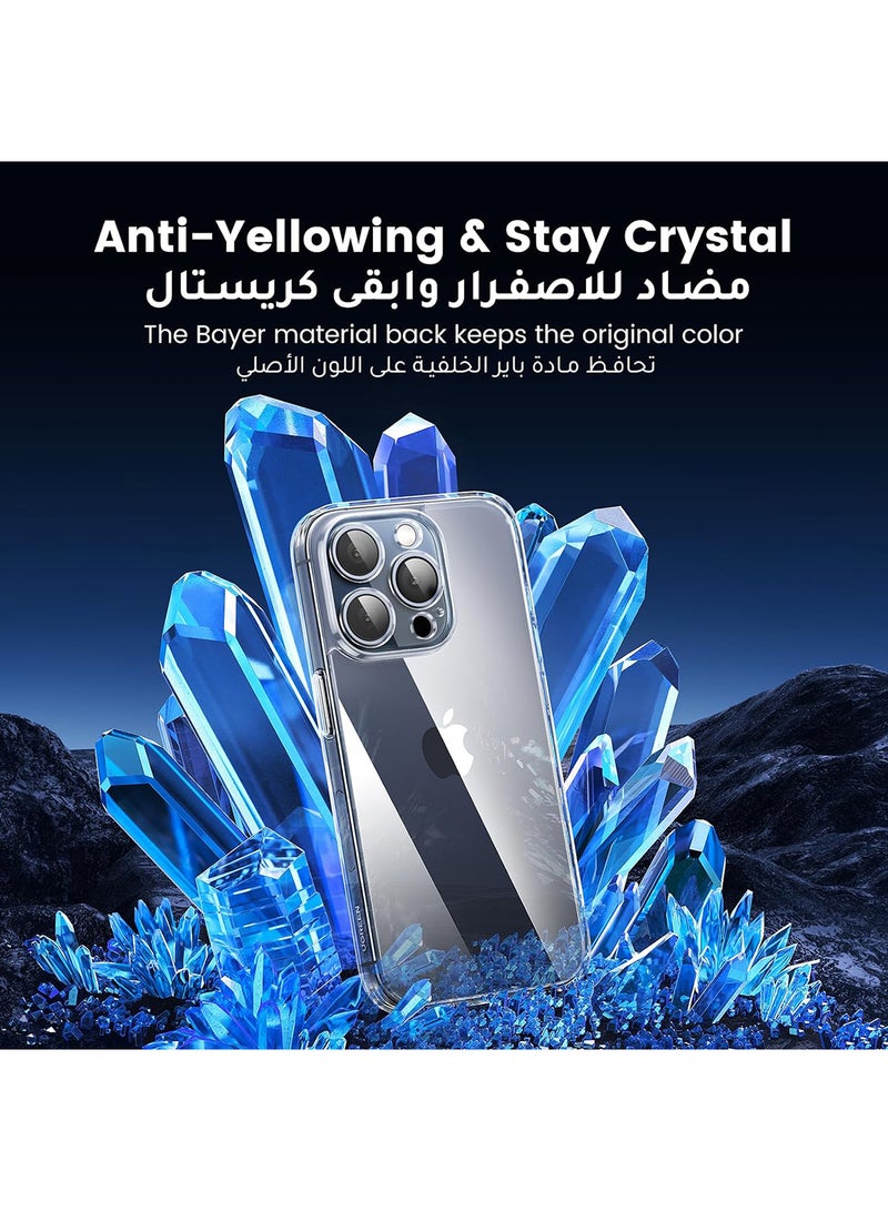 Ugreen iPhone 15 Pro Case Clear 6.1 inch【Anti-Yellowing】【 Mil-Grade Anti-Drop】iPhone 15 Pro Cover Transparent, Slim Crystal iPhone 15  Pro Case, Full Coverage Lens Protection, Shockproof Anti-Scratch Clear  - Image 3