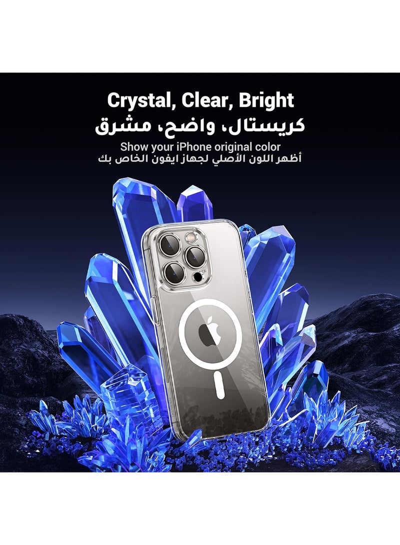 Ugreen - iPhone 15 Pro Magsafe Case Clear, N52 Stronger Magnets, Shockproof Military-Grade Protection, iPhone 15 Pro Cover Anti-Yellow And Anti-Scratch, Ultra Slim, Magnetic Cover for 15 Pro 6.1-Inch - Clear - Image 1