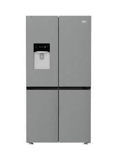 Beko 4 Doors Inverter Refrigerator - 565 Litres - Stainless Steel - Harvest Fresh Technology, Water Dispenser, Touch Digital Control Screen GNE134626ZXH Silver  - Image 1