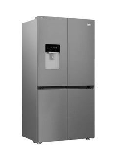 Beko 4 Doors Inverter Refrigerator - 565 Litres - Stainless Steel - Harvest Fresh Technology, Water Dispenser, Touch Digital Control Screen GNE134626ZXH Silver  - Image 2