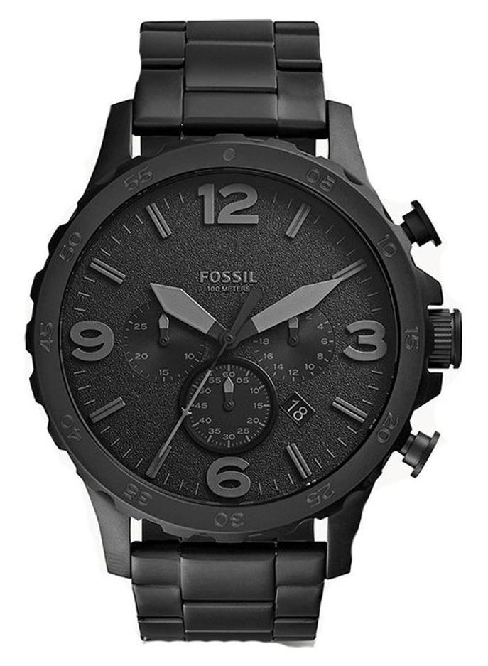 فوسيل ساعة يد كرونوغراف دائرية الشكل من الستانلس ستيل JR1401 - 50 ملم - Image 1