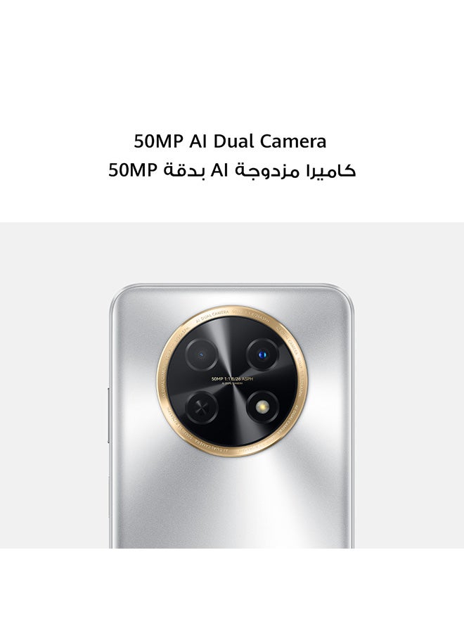 HUAWEI - Nova Y91 Dual SIM Moonlight Silver 8GB RAM 256GB 4G - Middle East Version - Image 1