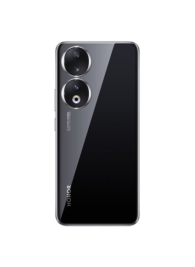 هونور هاتف 90 ثنائي الشريحة بلون أسود منتصف الليل وذاكرة وصول عشوائي سعتها 12 جيجابايت وذاكرة تخزين داخلية 512 جيجابايت ويدعم شبكة الجيل الخامس 5G - إصدار الشرق الأوسط - Image 4