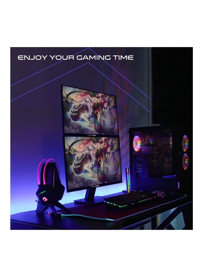 جايم أون شاشة العاب كمبيوتر مسطحه 21.45" بوصة، فل اتش دي (1920x1080) تقنية VA، معدل التحديث 75 هيرتز، سرعة الاستجابة حتى 2 مللي ثانية، مزوده بتقنية AMD فري سينك، منفذ HDMI و سماعات صوت داخلية - Image 3