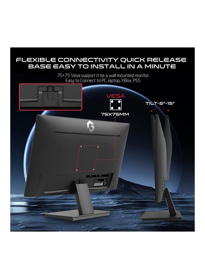 جايم أون شاشة العاب كمبيوتر مسطحه 21.45" بوصة، فل اتش دي (1920x1080) تقنية VA، معدل التحديث 75 هيرتز، سرعة الاستجابة حتى 2 مللي ثانية، مزوده بتقنية AMD فري سينك، منفذ HDMI و سماعات صوت داخلية - Image 5