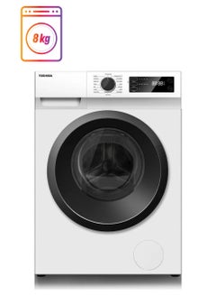Toshiba Front Load Washer Dryer, (5 kg dry, 1200 rpm) 8 kg TWDBK90S2AWK White  - Image 1