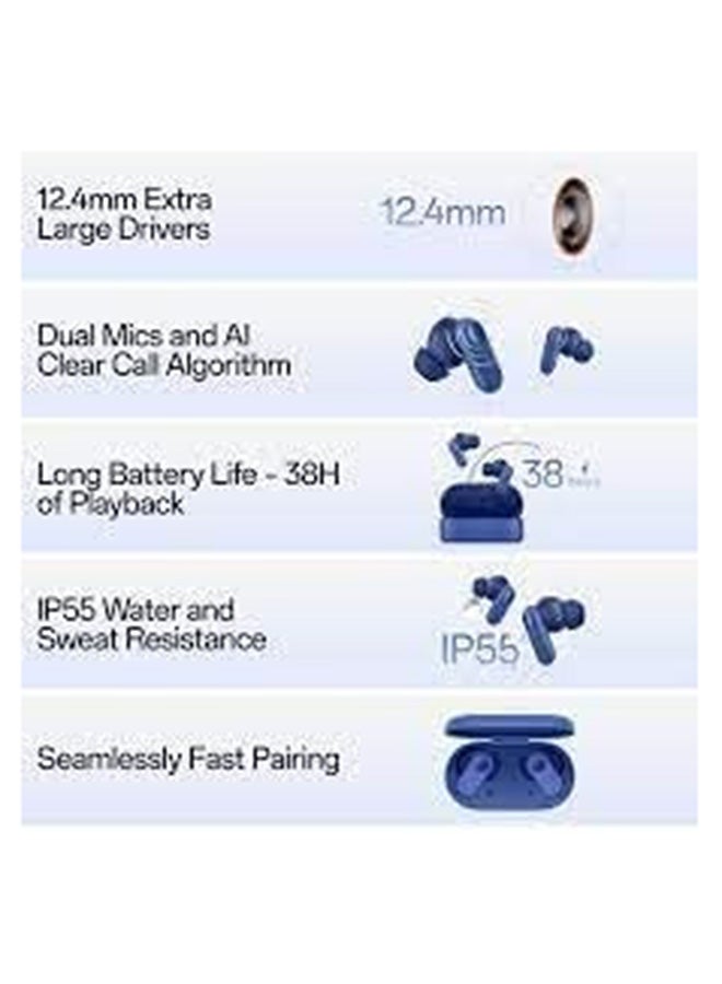 OnePlus - Nord Buds 2r Triple Blue - Image 1