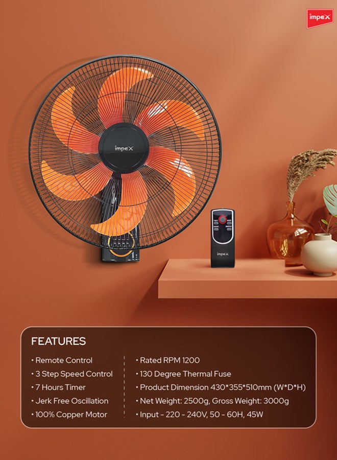 إمبكس مروحة حائط بثلاث سرعات - Image 2