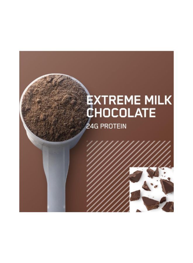 Optimum Nutrition - Gold Standard 100% Whey Protein Powder Primary Source Isolate, 24 Grams of Protein for Muscle Support and Recovery - Extreme Milk Chocolate, 2 Lbs, 28 Servings (907 Grams) - Image 1