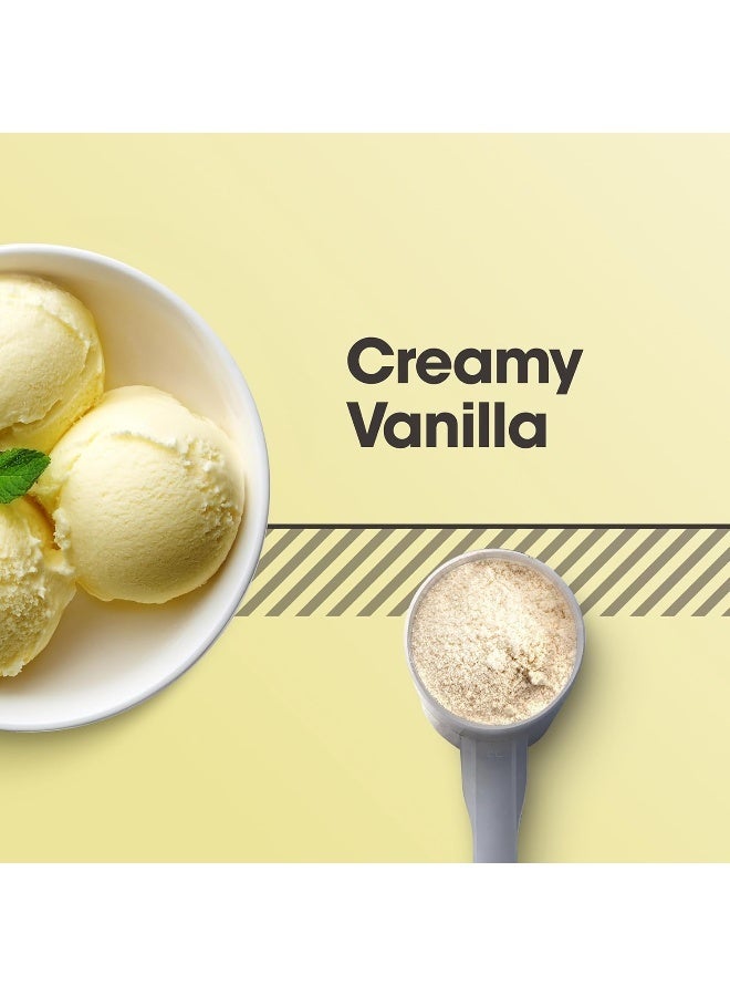 أوبتيموم نيوتريشن مسحوق بروتين الكازين ميسيلار 100% من Gold Standard، 24 جرامًا من البروتين، هضم بطيء، يساعد على الحفاظ على انتعاش العضلات طوال الليل - الفانيليا الكريمية، 1.81 رطل، 25 حصة (825 جم) - Image 2