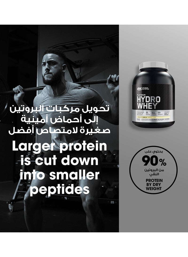 Optimum Nutrition - Platinum Hydrowhey Protein Powder, 30 Grams of Protein for Muscle Support & Recovery, 100% Hydrolyzed Whey Protein Isolate Powder - Turbo Chocolate, 3.61 Lbs , 40 Servings (1.64 KG) - Image 1
