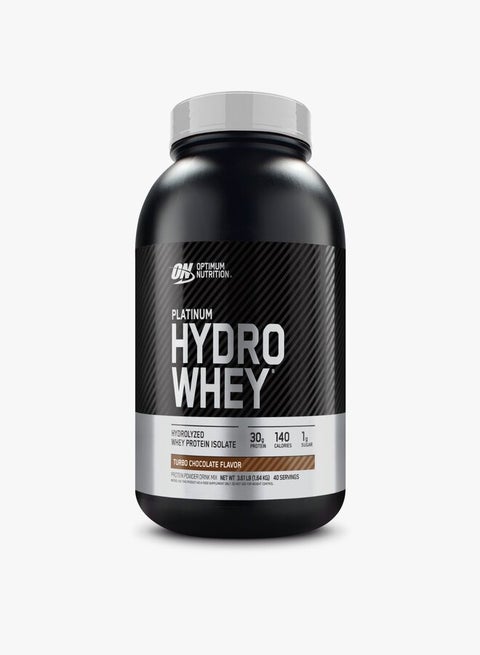 Platinum Hydrowhey Protein Powder, 30 Grams of Protein for Muscle Support & Recovery, 100% Hydrolyzed Whey Protein Isolate Powder - Turbo Chocolate, 3.61 Lbs , 40 Servings (1.64 KG)