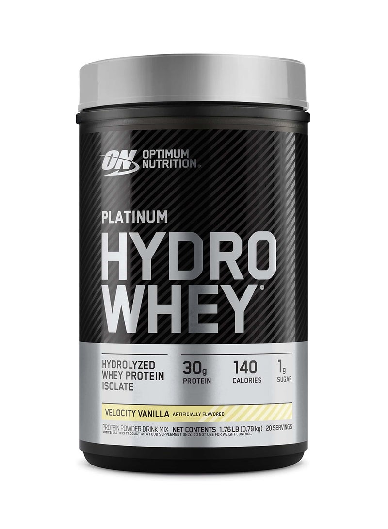Optimum Nutrition - Platinum Hydrowhey Protein Powder, 30 Grams of Protein for Muscle Support & Recovery, 100% Hydrolyzed Whey Protein Isolate Powder - Velocity Vanilla,1.76 LB ( 0.79 Kg) - Image 1