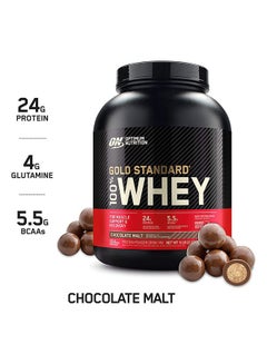 Optimum Nutrition Gold Standard 100% Whey Protein Powder Primary Source Isolate, 24 Grams of Protein for Muscle Support and Recovery - Chocolate Malt, 5 Lbs, 73 Servings (2.27 KG)  - Image 2