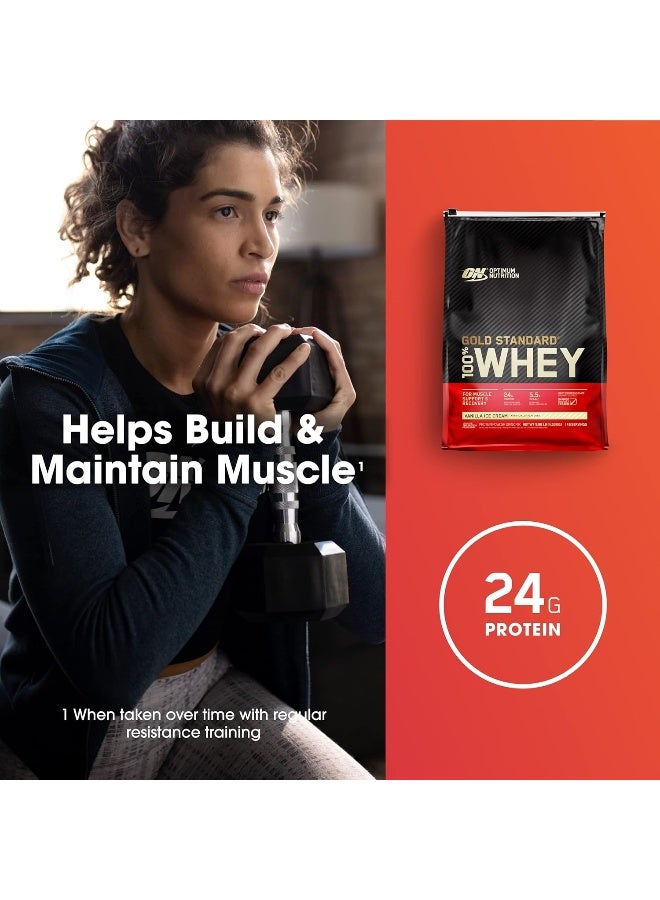 Gold Standard 100% Whey Protein Powder - Vanilla Ice Cream