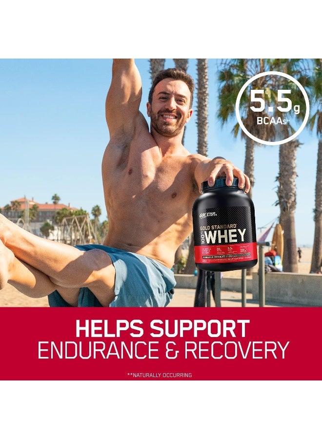 Gold Standard 100% Whey Protein Powder Primary Source Isolate, 24 Grams of Protein for Muscle Support and Recovery - Extreme Milk Chocolate, 5 Lbs, 71 Servings (2.27 KG)