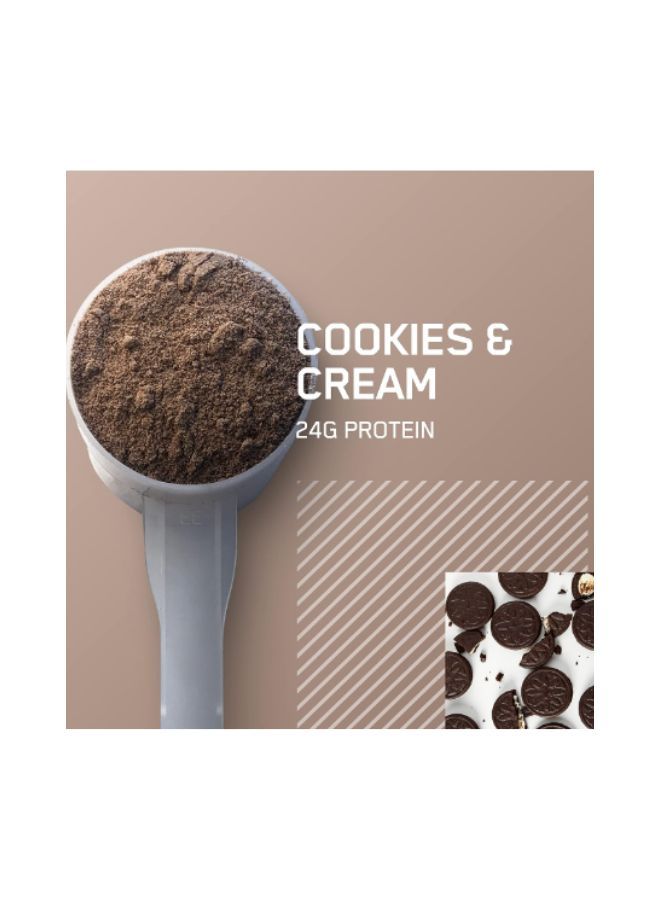 Optimum Nutrition - Gold Standard 100% Whey Protein Powder Primary Source Isolate, 24 Grams of Protein for Muscle Support and Recovery - Cookies & Cream, 1.85 Lbs, 27 Servings (837 Grams) - Image 1