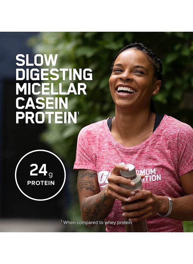 Optimum Nutrition Gold Standard 100% Micellar Casein Protein Powder, 24 Grams of Protein, Slow Digesting, Helps Keep You Full, Overnight Muscle Recovery - Creamy Vanilla, 3.86 Lbs, 53 Servings (1.75 KG)  - Image 5