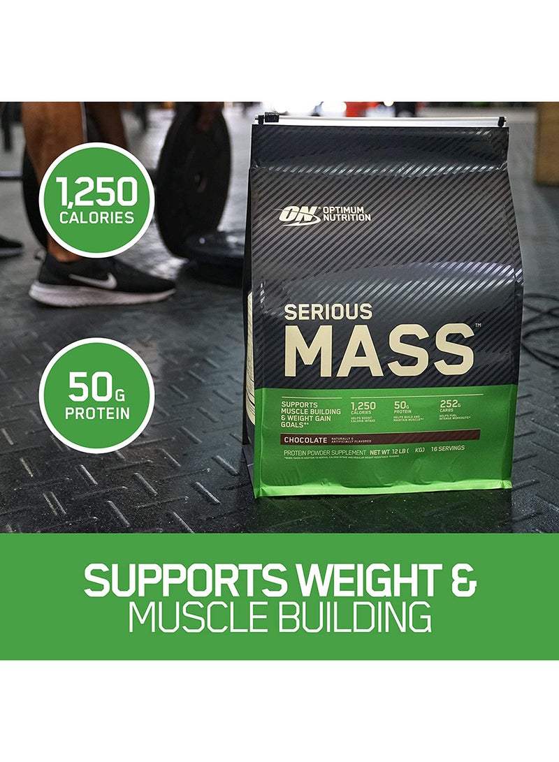 Optimum Nutrition Serious Mass: High Protein Muscle Building & Weight Gainer Protein Powder, 50 Grams Of Protein, Vitamin C, Zinc  - Vanilla, 12 Lbs (5.44 KG)  - Image 5