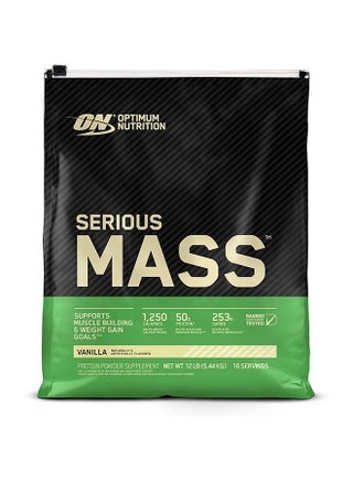 Serious Mass: مسحوق بروتين عالي البروتين لبناء العضلات وزيادة الوزن، 50 جرامًا من البروتين، فيتامين C، زنك - فانيليا، 12 رطلاً (5.44 كجم) - pnsku/N53418673A/45/_/1750142404/96a77d3e-e701-46ec-9c68-41019f69c98f