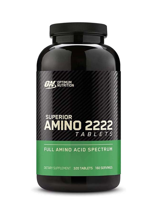 Optimum Nutrition - Superior Amino 2222 Tablets, Complete Essential Amino Acids, EAAs to Maintain Muscle Tissue - 320 Tablets - Image 1