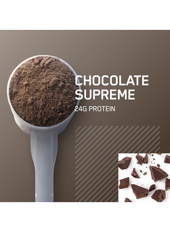 Optimum Nutrition - Gold Standard 100% Micellar Casein Protein Powder, 24 Grams of Protein, Slow Digesting, Helps Keep You Full, Overnight Muscle Recovery - Chocolate Supreme, 3.97 Lbs, 53 Servings (1.8 KG) - Image 1