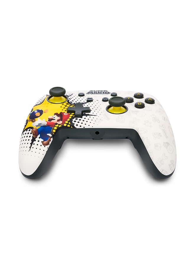 PowerA - PowerA Enhanced Wired Gaming Controller for Nintendo Switch or Nintendo Switch OLED, Bob-omb Blast, White - Image 1