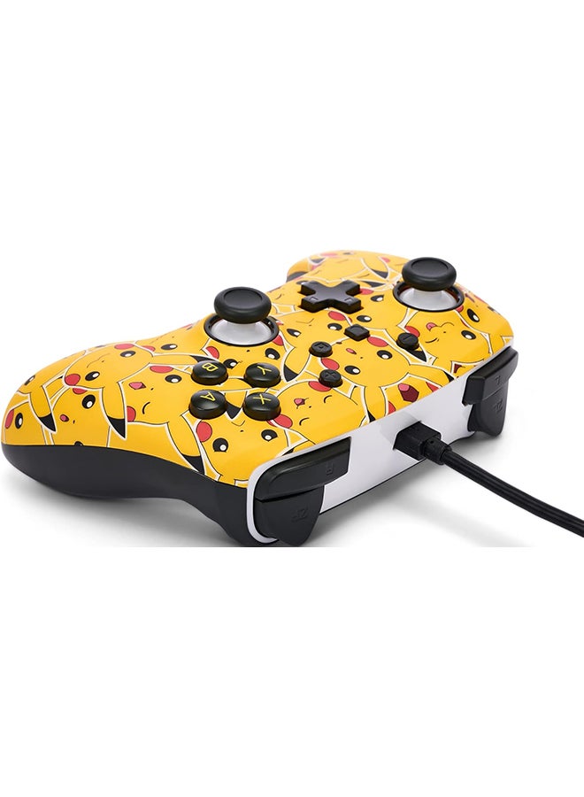 باور أيه - وحدة التحكم السلكية المحسنة PowerA لجهاز Nintendo Switch - Pikachu Moods - Image 1