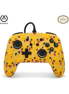 باور أيه وحدة التحكم السلكية المحسنة PowerA لجهاز Nintendo Switch - Pikachu Moods  - Image 1