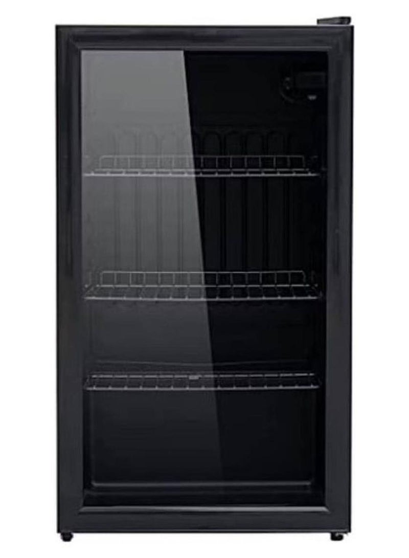 Dansat Glass Door Display Refrigerator 90 L D190SC Black - Image 1