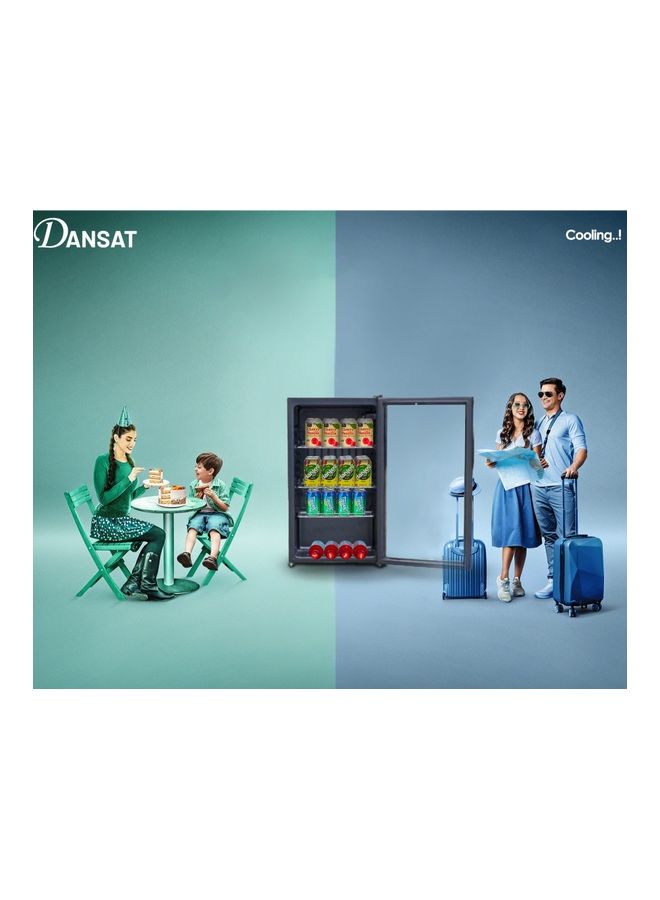 دانسات ثلاجة عرض بباب زجاجي 73.0 لتر D160SC22 أسود 73 L D160SC22 - Image 5