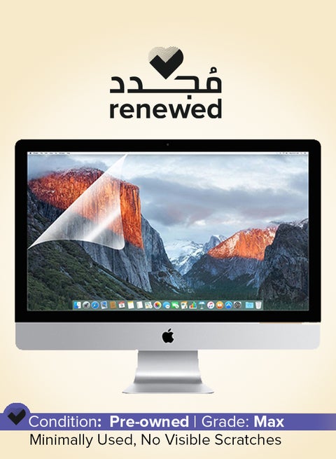 Renewed - iMac A1419 (2015) All-in-One With 27-Inch QHD Display, Core i5 Processor/Dual Core/8GB RAM/512GB SSD/macOS English Silver