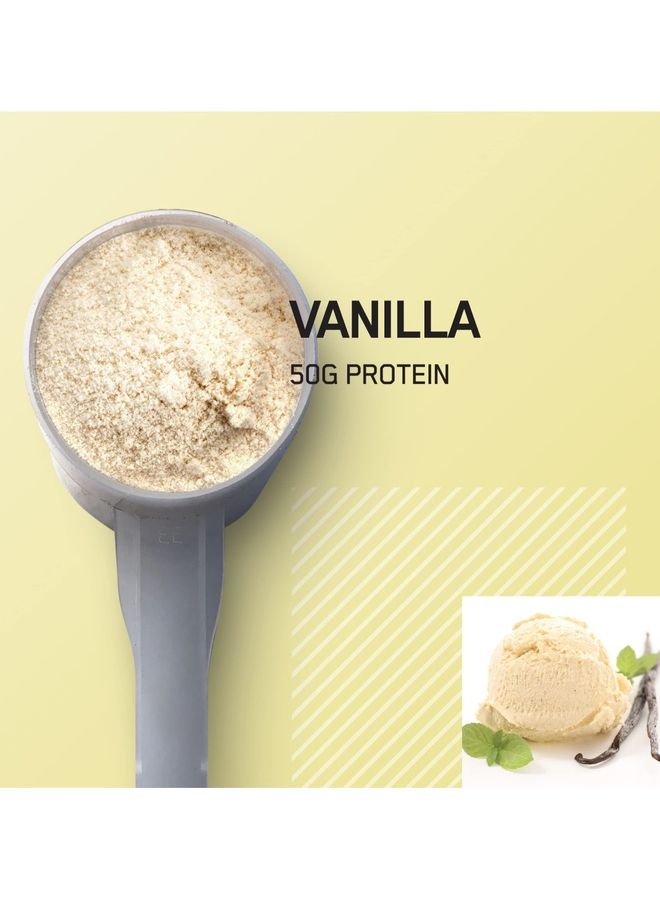 أوبتيموم نيوتريشن مسحوق بروتين Serious Mass Weight Gainer بنكهة الفانيليا 2.73 كجم - Image 2