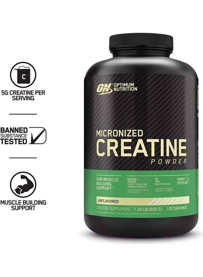 أوبتيموم نيوتريشن مسحوق كرياتين مونوهيدرات ميكرونيزد - بدون نكهة - Image 2