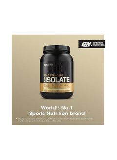 Optimum Nutrition Gold Standard 100% Isolate, 25 Grams of Protein, Hydrolyzed and Ultra-Filtered Whey Protein Isolate - Rich Vanilla, 1.58 lbs , 24 Servings (720 G)  - Image 2
