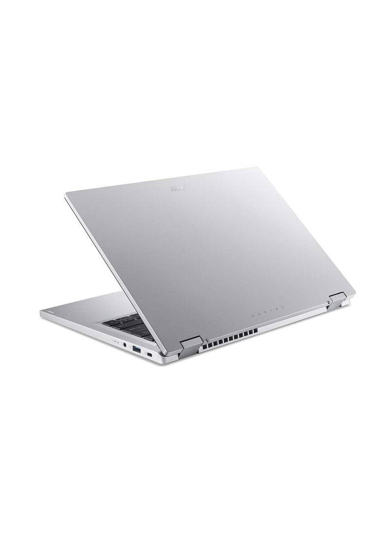 Acer - Aspire 3 Spin 14 Convertible Notebook With 14-Inch Display, Core i3-N305 Processor/8GB LPDDR5 RAM/128GB SSD Storage/Intel UHD Graphics/Windows 11 English/Arabic Pure Silver - Image 1
